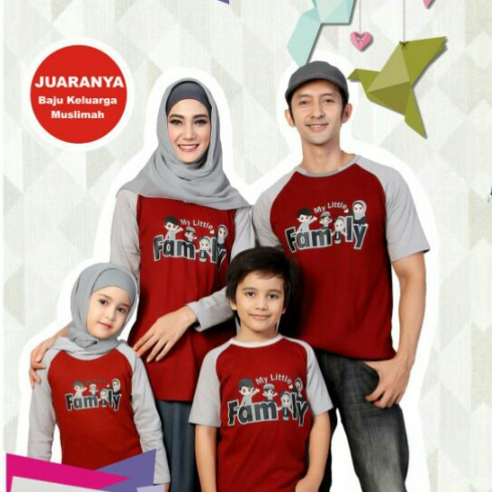 Jual Baju Family Kaos Couple Keluarga Muslim Ziyata ZTL 02